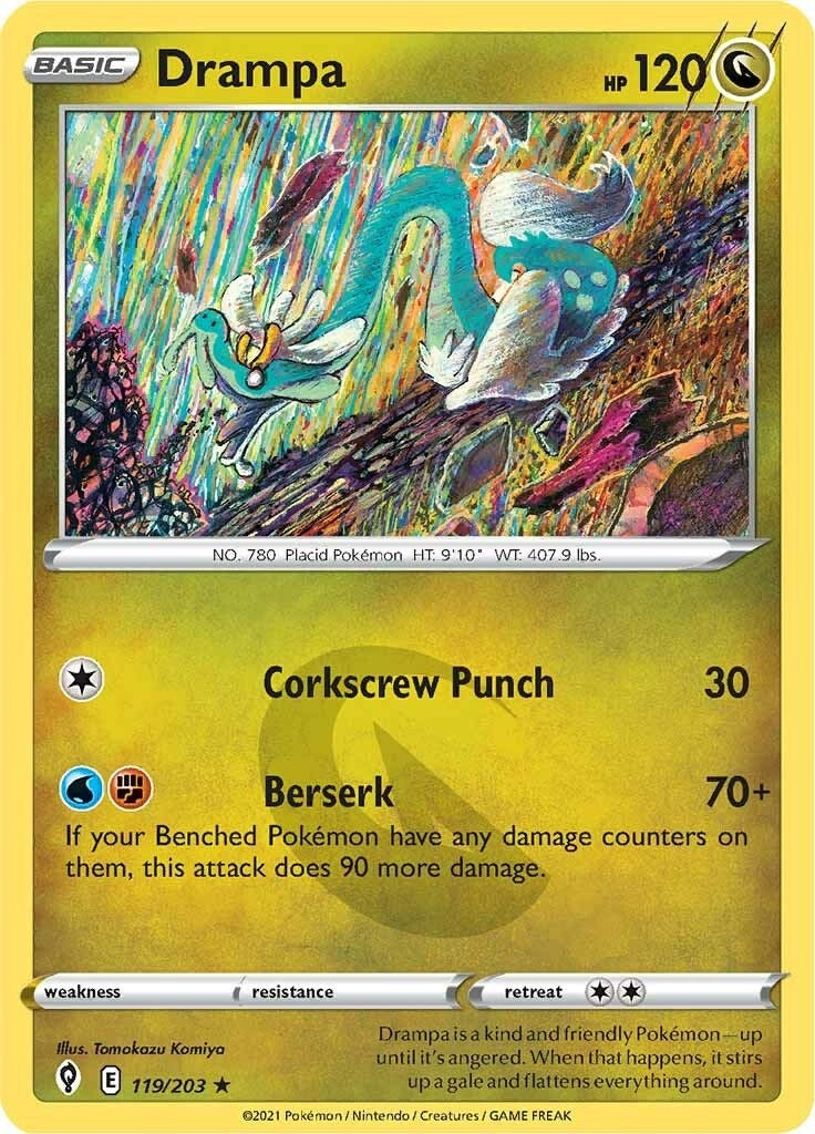 Image for Drampa (119/203) (SWSH07: Evolving Skies) - Pokemon