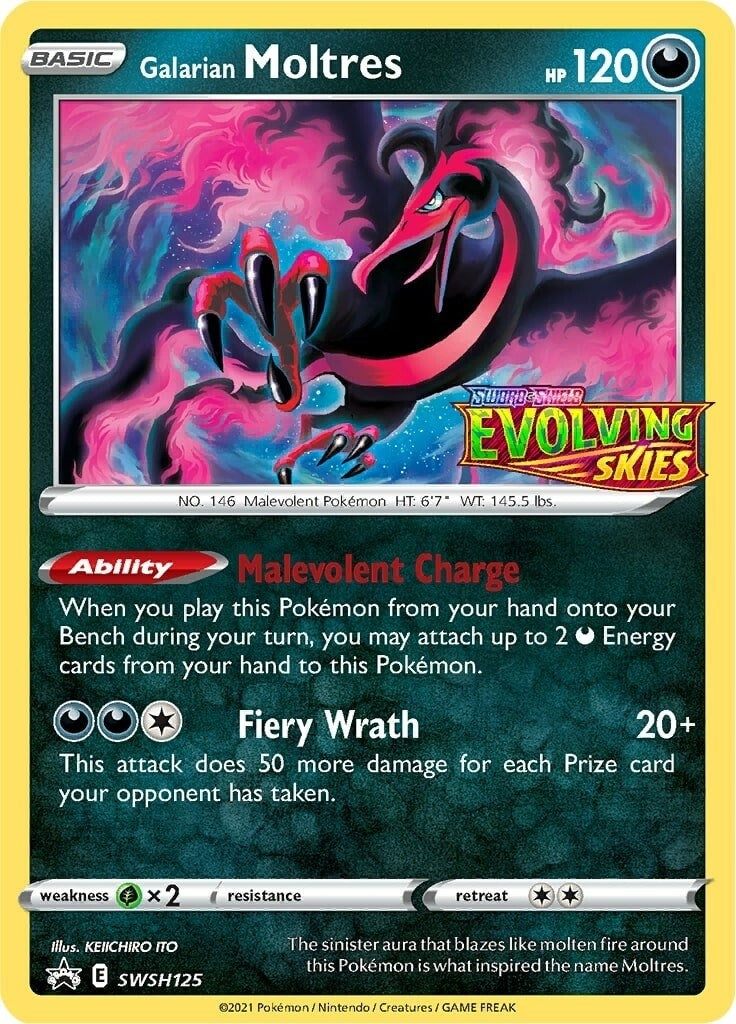 Image for Galarian Moltres - SWSH125 (Prerelease) (SWSH125) (SWSH: Sword & Shield Promo Cards) - Pokemon