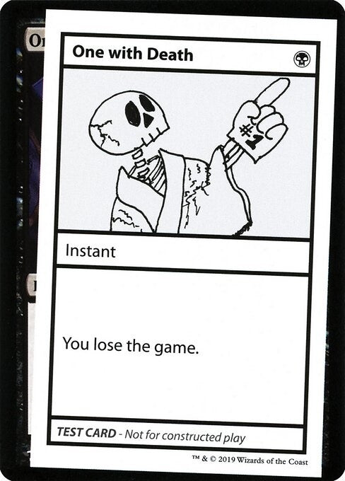 Image for One With Death (No PW Symbol) (Mystery Booster: Convention Edition Exclusives) - Magic: The Gathering