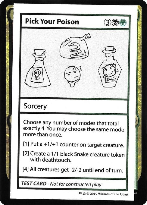 Image for Pick Your Poison (No PW Symbol) (Mystery Booster: Convention Edition Exclusives) - Magic: The Gathering