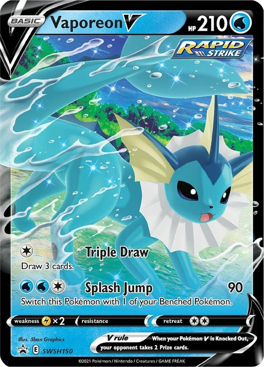 Image for Vaporeon V - SWSH150 (SWSH150) (SWSH: Sword & Shield Promo Cards) - Pokemon