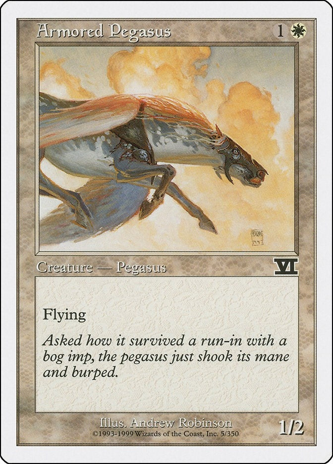Image for Armored Pegasus (5) (Classic Sixth Edition) - Magic: The Gathering