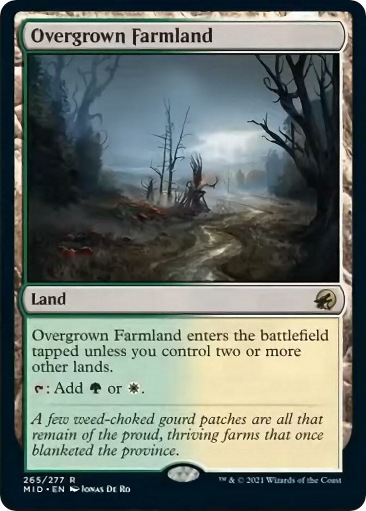 Image for Overgrown Farmland (265) (Innistrad: Midnight Hunt) - Magic: The Gathering