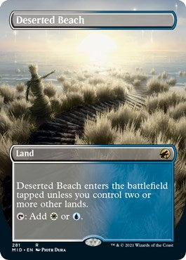 Image for Deserted Beach (Borderless) (281) (Innistrad: Midnight Hunt) - Magic: The Gathering