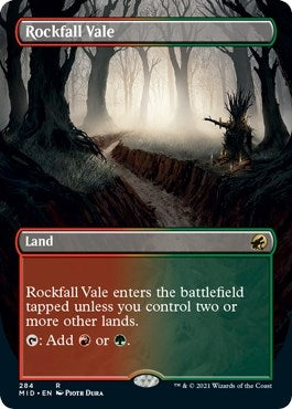 Image for Rockfall Vale (Borderless) (284) (Innistrad: Midnight Hunt) - Magic: The Gathering