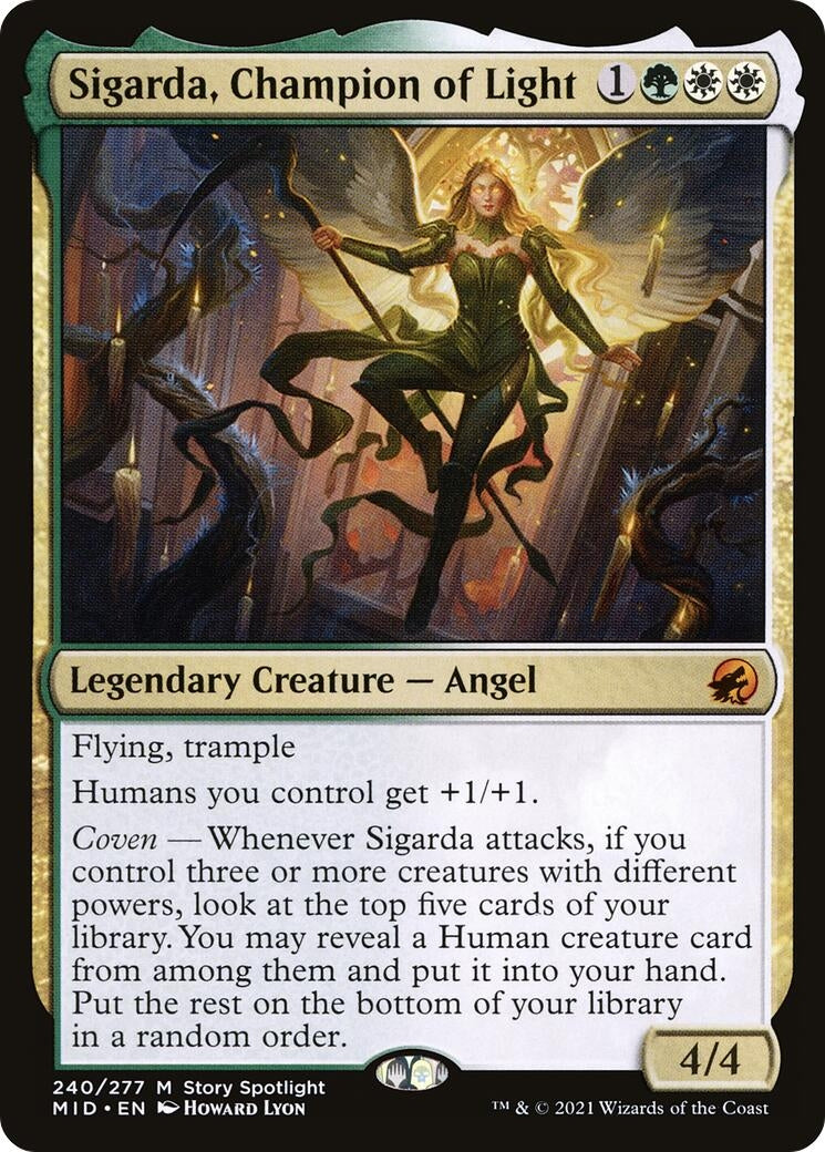 Image for Sigarda, Champion of Light (240) (Innistrad: Midnight Hunt) - Magic: The Gathering