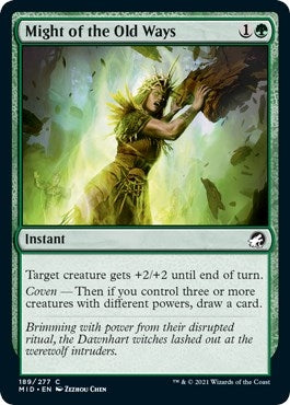Image for Might of the Old Ways (189) (Innistrad: Midnight Hunt) - Magic: The Gathering