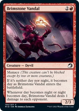 Image for Brimstone Vandal (130) (Innistrad: Midnight Hunt) - Magic: The Gathering