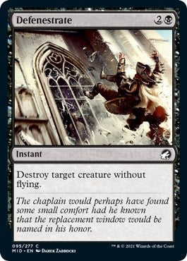 Image for Defenestrate (95) (Innistrad: Midnight Hunt) - Magic: The Gathering