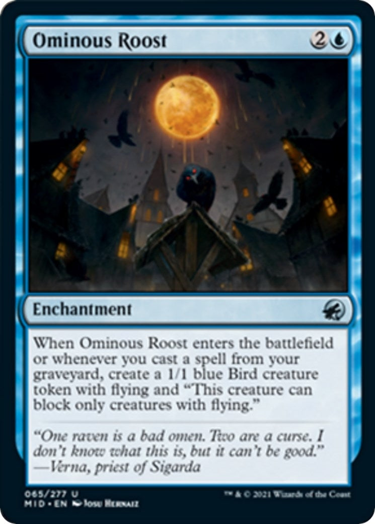 Image for Ominous Roost (65) (Innistrad: Midnight Hunt) - Magic: The Gathering