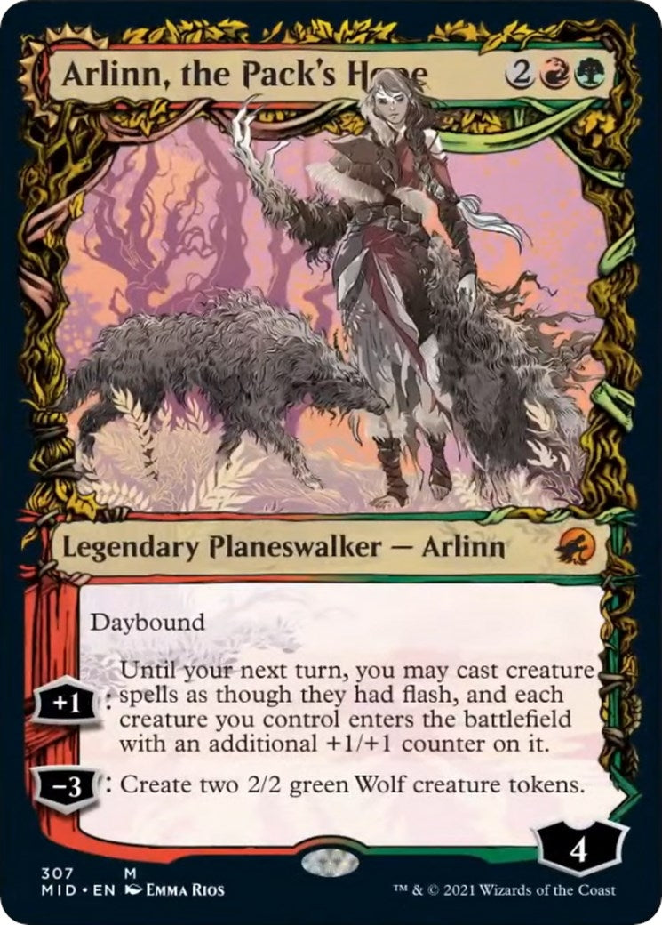Image for Arlinn, the Pack's Hope (Showcase) (307) (Innistrad: Midnight Hunt) - Magic: The Gathering