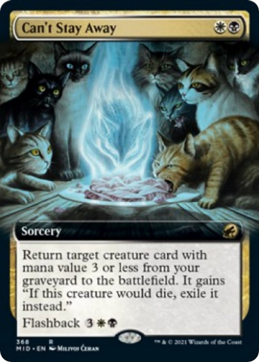 Image for Can't Stay Away (Extended Art) (368) (Innistrad: Midnight Hunt) - Magic: The Gathering
