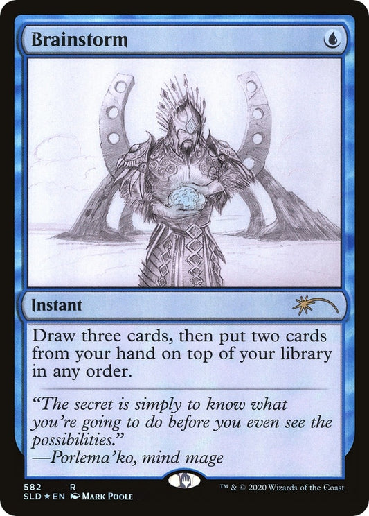 Image for Brainstorm (582) (Sketch Showcase) (582) (Secret Lair Drop Series) - Magic: The Gathering