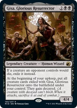 Image for Gisa, Glorious Resurrector (103) (Innistrad: Midnight Hunt) - Magic: The Gathering