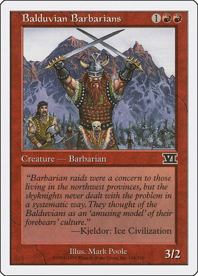 Image for Balduvian Barbarians (166) (Classic Sixth Edition) - Magic: The Gathering