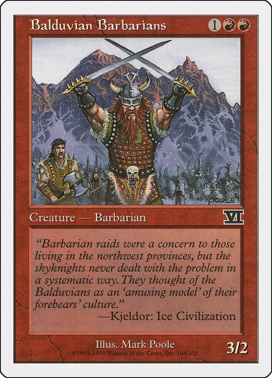 Image for Balduvian Barbarians (166) (Classic Sixth Edition) - Magic: The Gathering