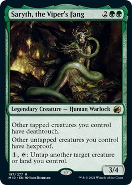 Image for Saryth, the Viper's Fang (197) (Innistrad: Midnight Hunt) - Magic: The Gathering