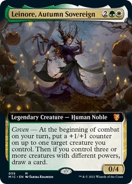 Image for Leinore, Autumn Sovereign (Extended Art) (39) (Commander: Innistrad: Midnight Hunt) - Magic: The Gathering