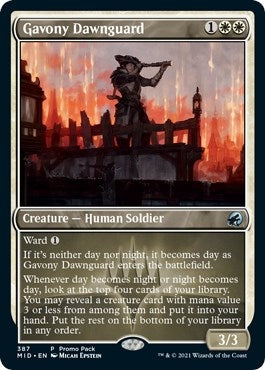 Image for Gavony Dawnguard (387) (Promo Pack: Innistrad: Midnight Hunt) - Magic: The Gathering
