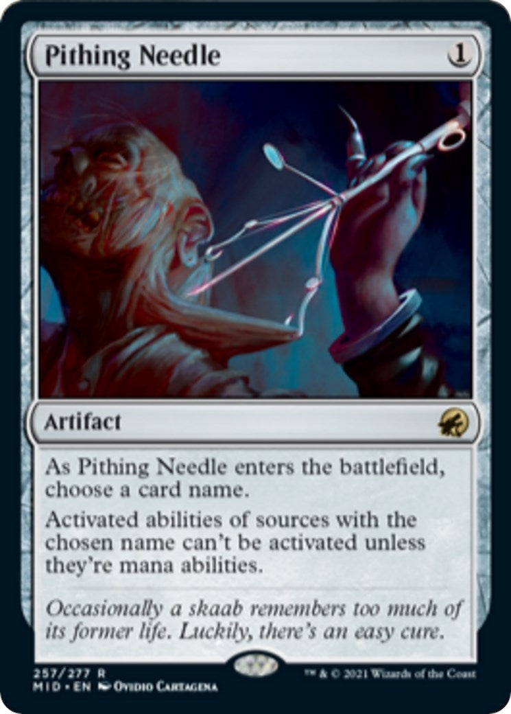 Image for Pithing Needle (257) (Innistrad: Midnight Hunt) - Magic: The Gathering
