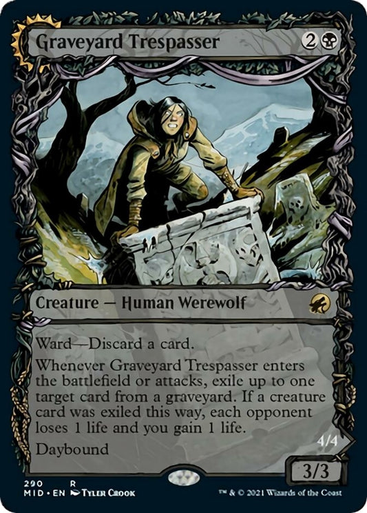 Image for Graveyard Trespasser (Showcase) (290) (Innistrad: Midnight Hunt) - Magic: The Gathering