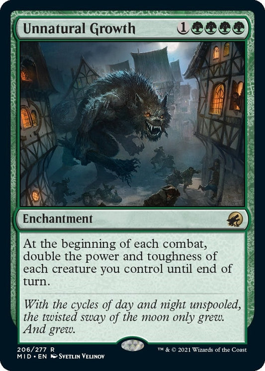 Image for Unnatural Growth (206) (Innistrad: Midnight Hunt) - Magic: The Gathering