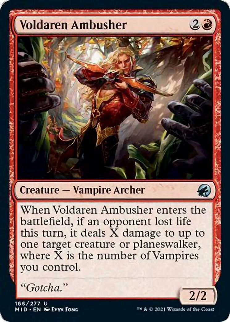 Image for Voldaren Ambusher (166) (Innistrad: Midnight Hunt) - Magic: The Gathering