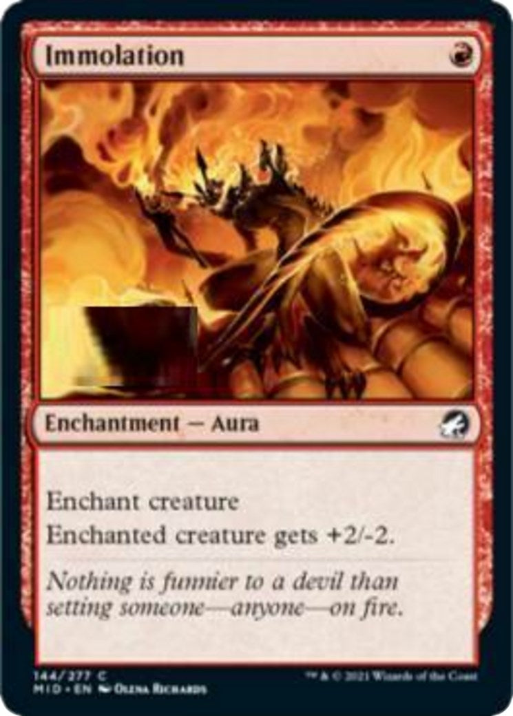 Image for Immolation (144) (Innistrad: Midnight Hunt) - Magic: The Gathering