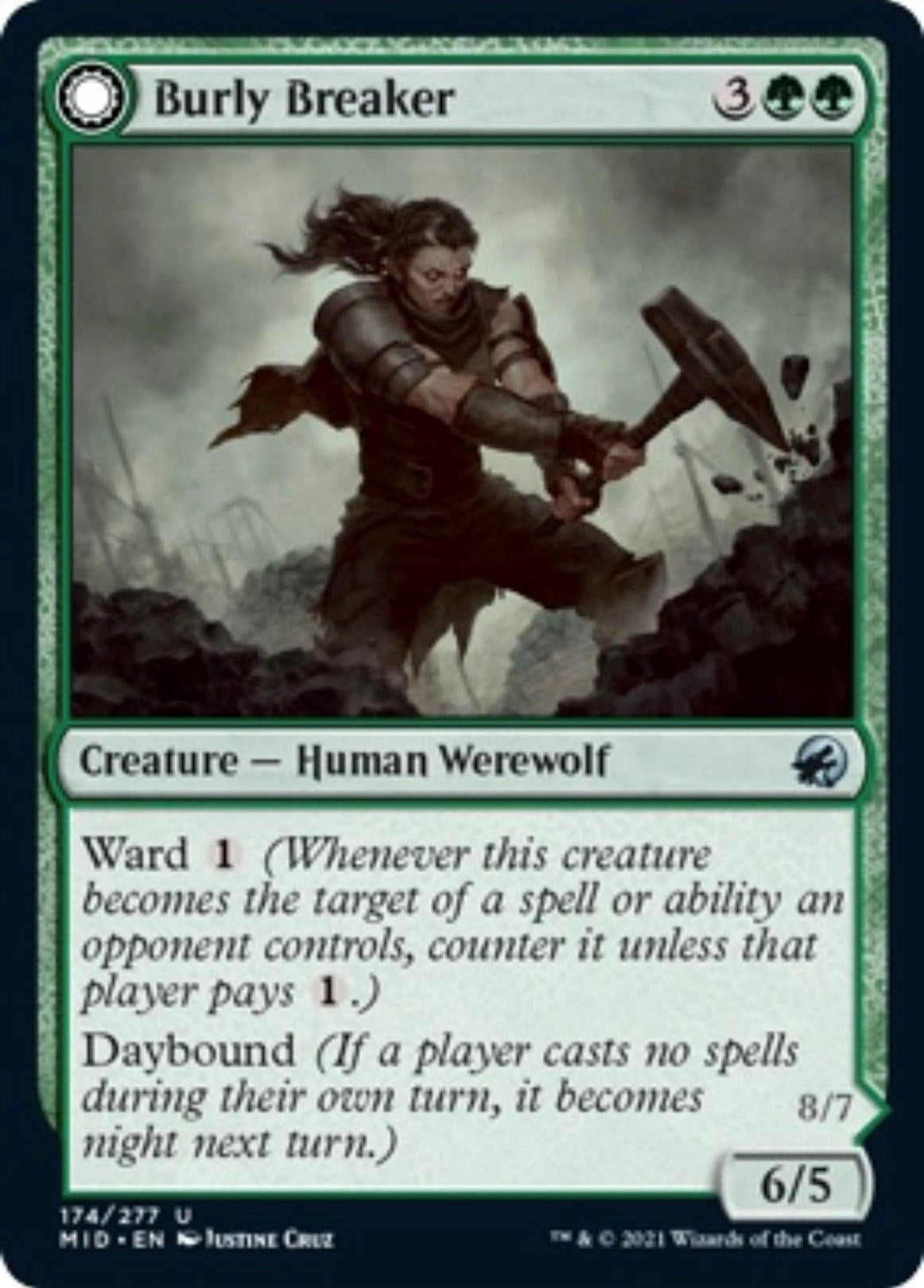 Image for Burly Breaker (174) (Innistrad: Midnight Hunt) - Magic: The Gathering