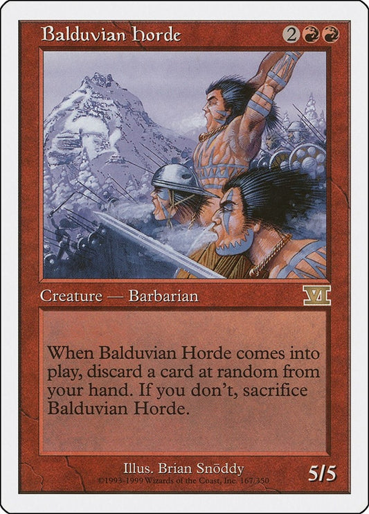 Image for Balduvian Horde (167) (Classic Sixth Edition) - Magic: The Gathering