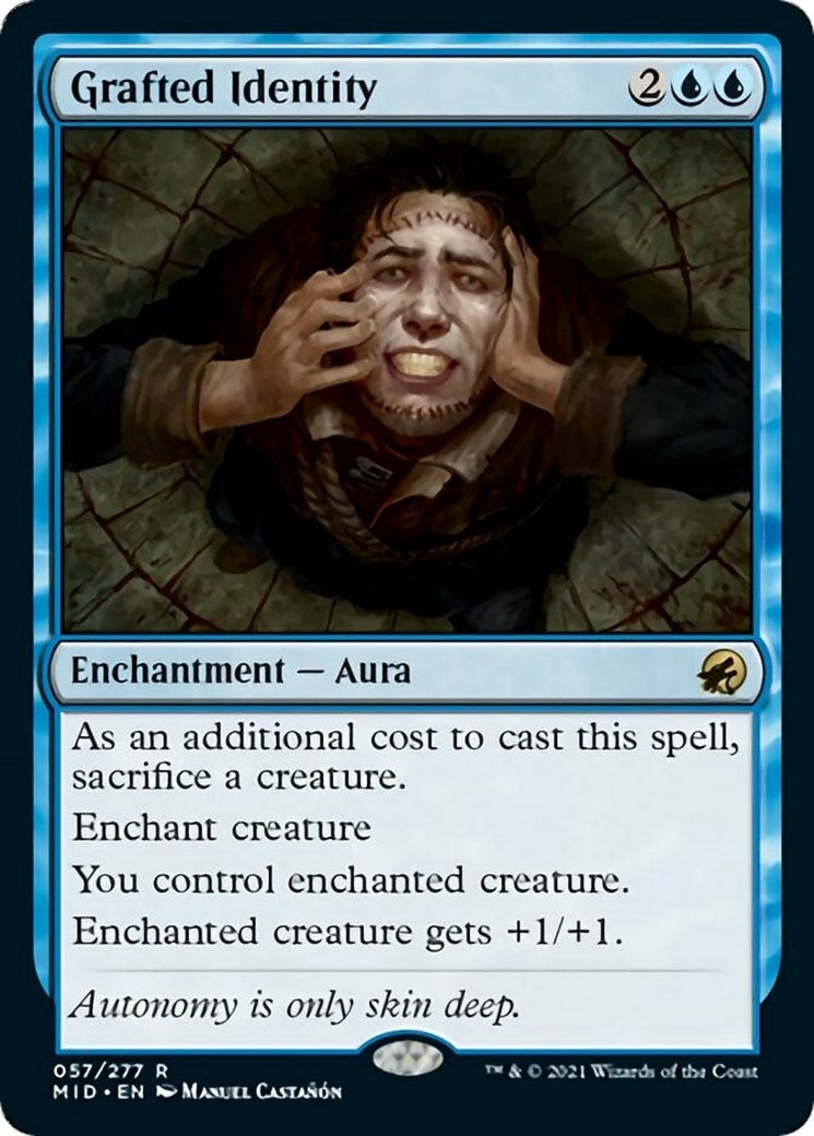 Image for Grafted Identity (57) (Innistrad: Midnight Hunt) - Magic: The Gathering