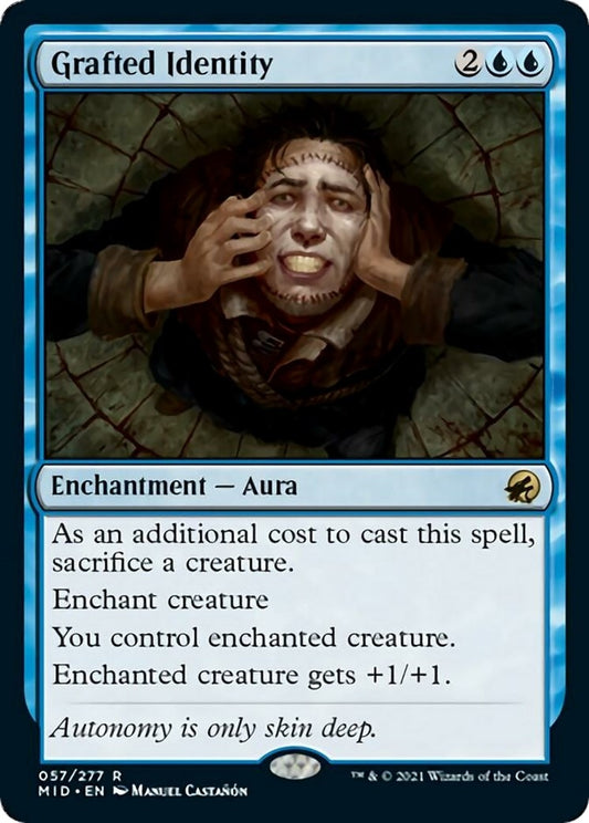 Image for Grafted Identity (57) (Innistrad: Midnight Hunt) - Magic: The Gathering