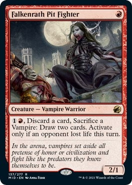 Image for Falkenrath Pit Fighter (137) (Innistrad: Midnight Hunt) - Magic: The Gathering