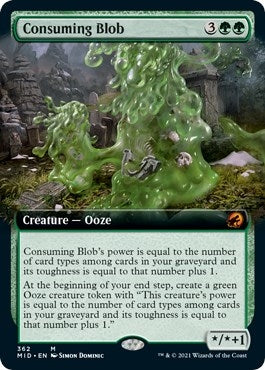 Image for Consuming Blob (Extended Art) (362) (Innistrad: Midnight Hunt) - Magic: The Gathering