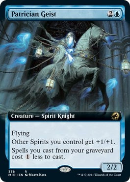 Image for Patrician Geist (Extended Art) (338) (Innistrad: Midnight Hunt) - Magic: The Gathering