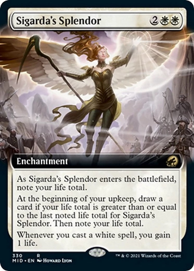 Image for Sigarda's Splendor (Extended Art) (330) (Innistrad: Midnight Hunt) - Magic: The Gathering