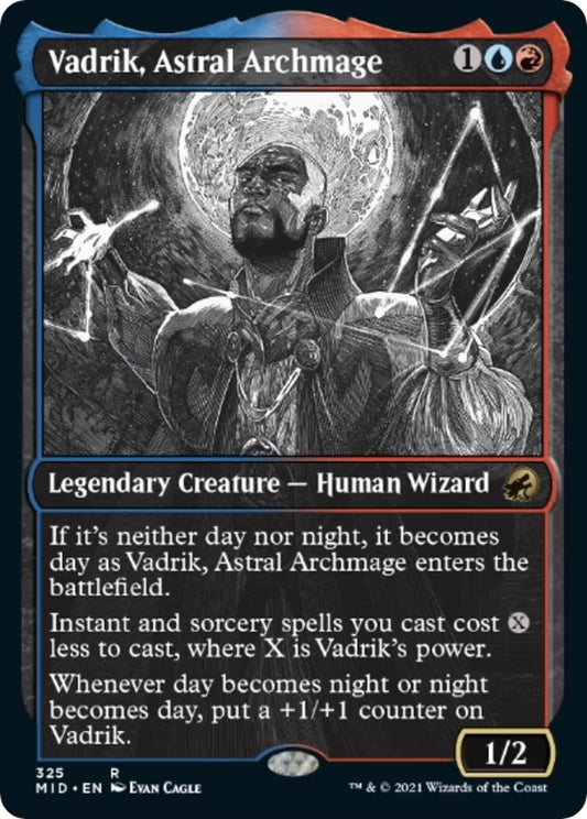 Image for Vadrik, Astral Archmage (Showcase) (325) (Innistrad: Midnight Hunt) - Magic: The Gathering