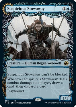 Image for Suspicious Stowaway (Showcase) (288) (Innistrad: Midnight Hunt) - Magic: The Gathering