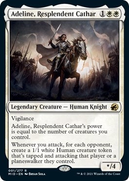 Image for Adeline, Resplendent Cathar (1) (Innistrad: Midnight Hunt) - Magic: The Gathering