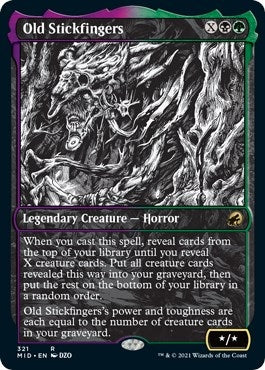 Image for Old Stickfingers (Showcase) (321) (Innistrad: Midnight Hunt) - Magic: The Gathering
