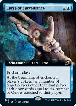 Image for Curse of Surveillance (Extended Art) (334) (Innistrad: Midnight Hunt) - Magic: The Gathering