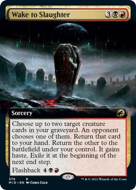 Image for Wake to Slaughter (Extended Art) (376) (Innistrad: Midnight Hunt) - Magic: The Gathering