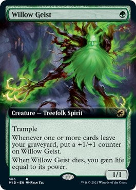 Image for Willow Geist (Extended Art) (366) (Innistrad: Midnight Hunt) - Magic: The Gathering