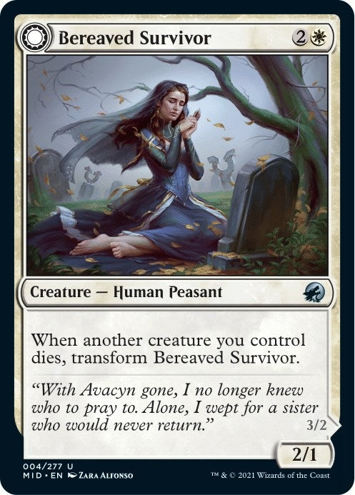 Image for Bereaved Survivor (4) (Innistrad: Midnight Hunt) - Magic: The Gathering