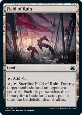 Image for Field of Ruin (262) (Innistrad: Midnight Hunt) - Magic: The Gathering