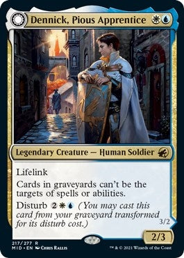 Image for Dennick, Pious Apprentice (217) (Innistrad: Midnight Hunt) - Magic: The Gathering