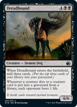 Image for Dreadhound (97) (Innistrad: Midnight Hunt) - Magic: The Gathering