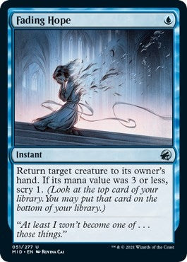 Image for Fading Hope (51) (Innistrad: Midnight Hunt) - Magic: The Gathering