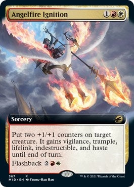 Image for Angelfire Ignition (Extended Art) (367) (Innistrad: Midnight Hunt) - Magic: The Gathering
