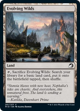 Image for Evolving Wilds (261) (Innistrad: Midnight Hunt) - Magic: The Gathering